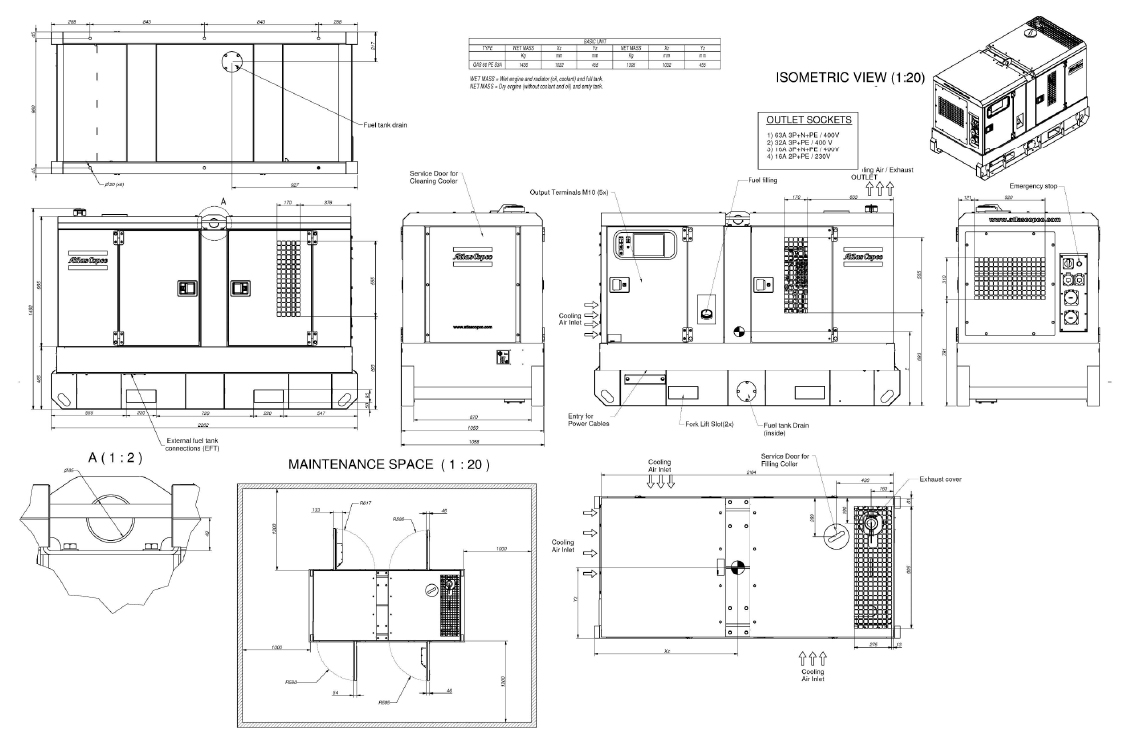 qas-60-kd-generator-technical-drawing